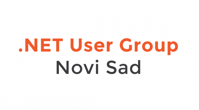 .NET User Group Novi Sad meetup