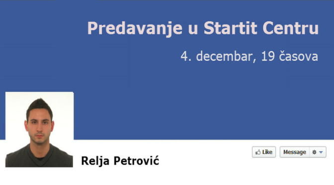 Relja Petrović iz Facebook-a govori o iskustvima iz Silicijumske doline