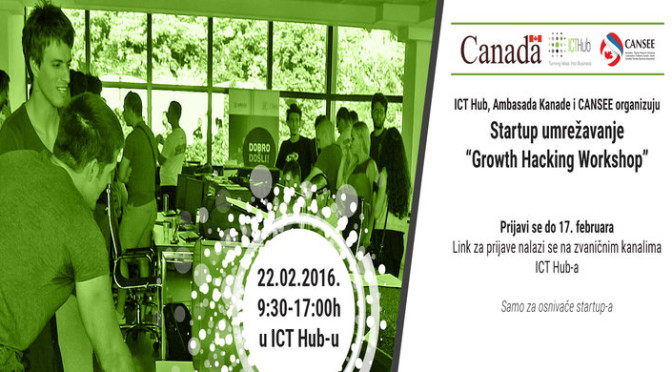 Startup umrežavanje i Growth Hacking radionica u ICT Hub-u