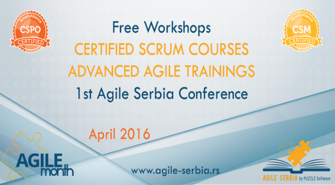 Novi AGILE MONTH – April u znaku AGILNOG RAZVOJA SOFTVERA
