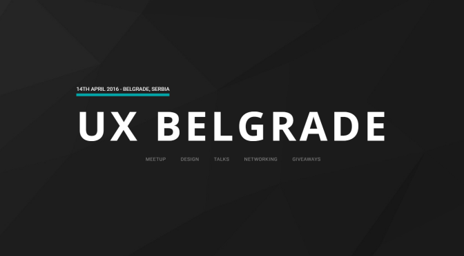 UX Belgrade Meetup