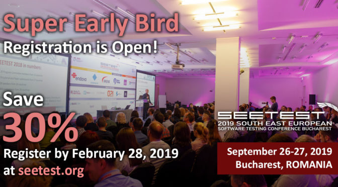 SEETEST 2019 je objavio Super Early Bird kampanju