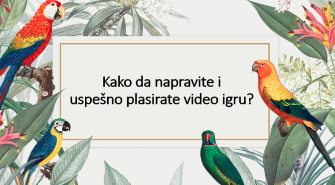 Kako da napravite i uspešno plasirate video igru?