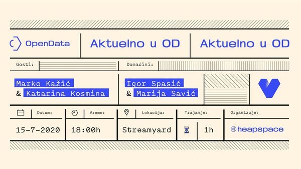 Open Data #3 meetup, Aktuelno u OD