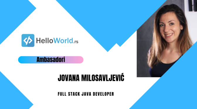 Jovana Milosavljević, Full Stack Java Developer