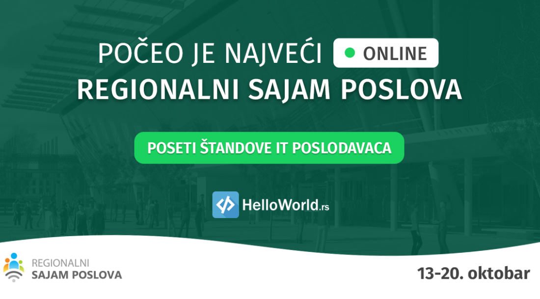 Počeo je najveći online Regionalni sajam poslova!