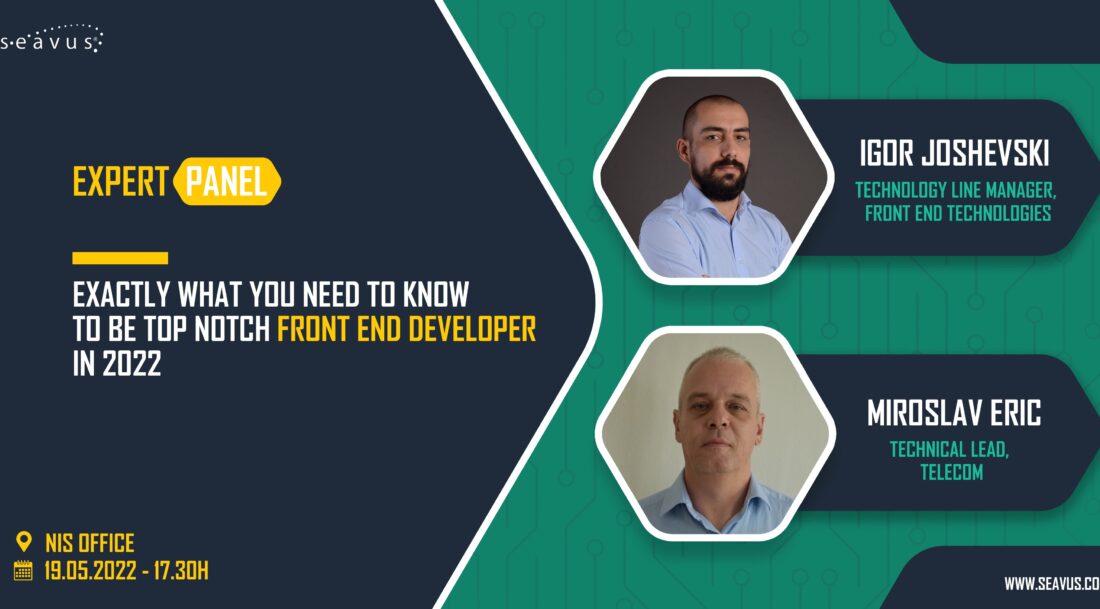 Seavus će 19. maja u Nišu održati stručni panel o Front-end tehnologijama