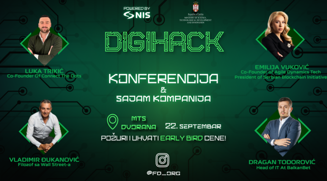 DIGIHACK 2023: Povezivanje IT Vizionara i Inovacija!