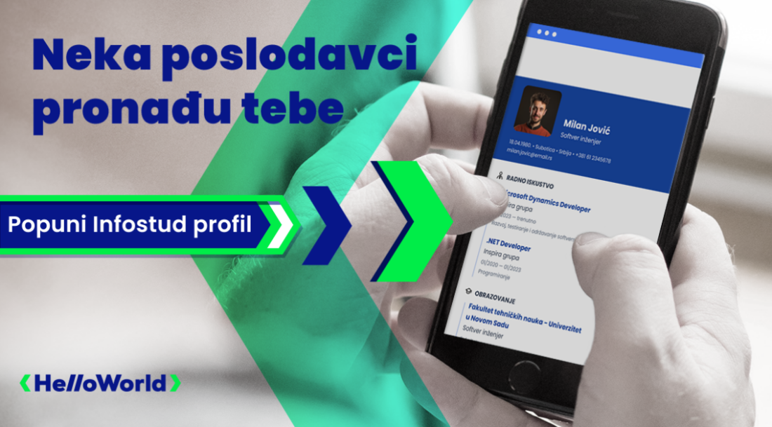 Popuni Infostud profil i povećaj šansu za zaposlenje