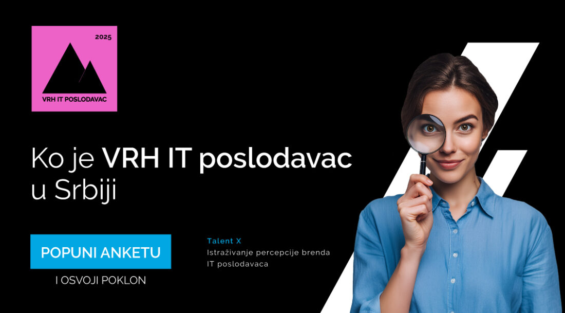 Počinje Talent X 2025: Podeli svoje mišljenje o IT poslodavcima u Srbiji i osvoji vredne nagrade