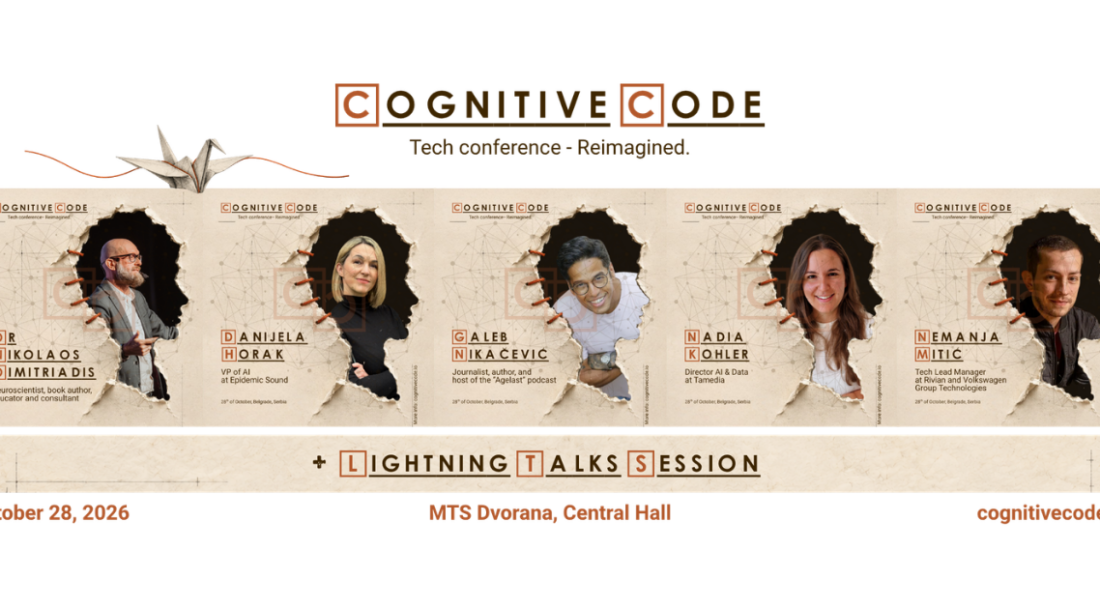 Cognitive Code se vraća u Beograd: Šta prepuštamo AI-ju, a šta zadržavamo za sebe?