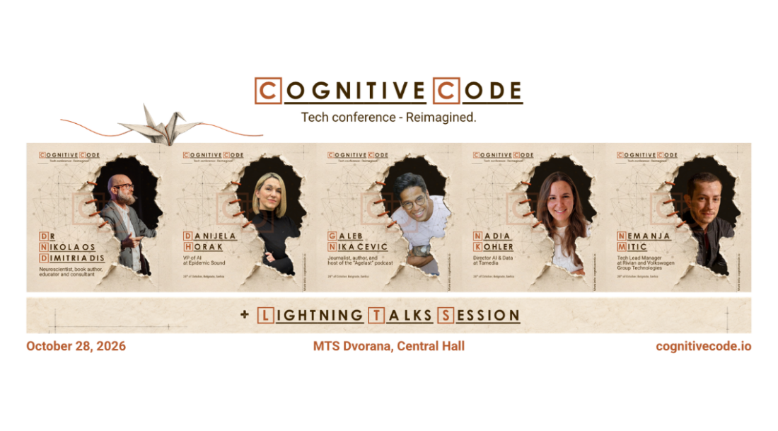 Cognitive Code se vraća u Beograd: Šta prepuštamo AI-ju, a šta zadržavamo za sebe?